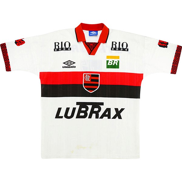 Thailande Maillot Football Flamengo Exterieur Retro 1995 1996 Blanc